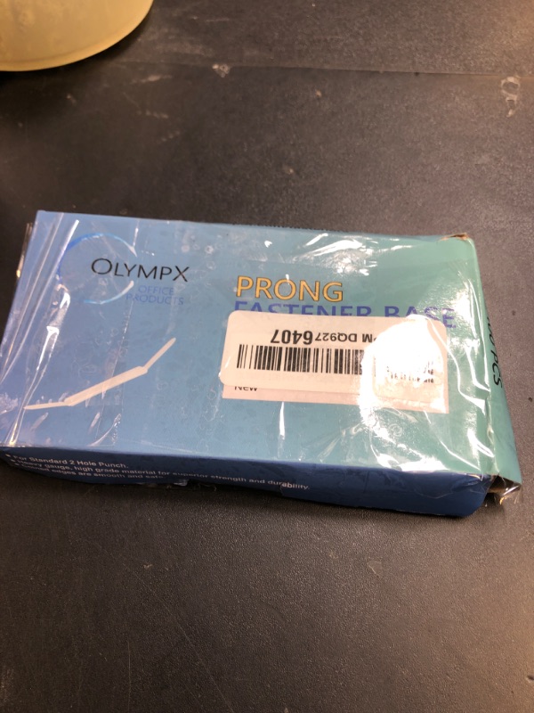 Photo 1 of OLYMPX 100 Pcs of 2” Capacity Premium Metal Prong Paper Fastener Bases, 2.75 Inch Base for Paper File Clip Folder Accessories, Box of 100