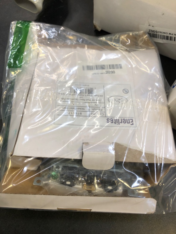 Photo 1 of ENERLITES Dual Flip Lid Floor Box Cover, 5.625" Diameter, 20A Tamper-Weather Resistant Receptacle Outlet, Watertight Gaskets, 975517-S, UL Listed, Nickel Plated Brass, 1 Gang