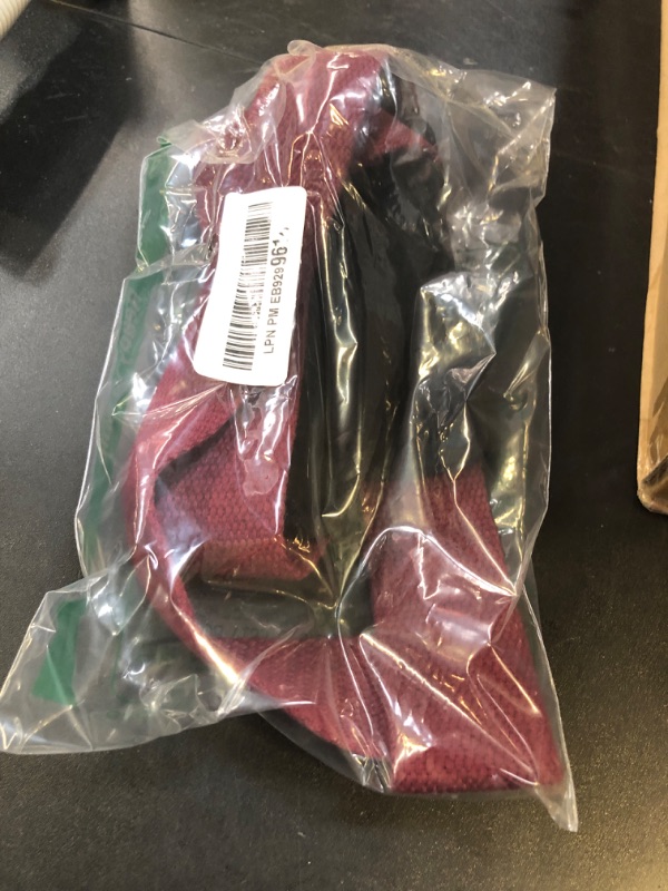 Photo 1 of Harbinger Padded Cotton Lifting Straps with NeoTek Cushioned Wrist (Pair), Merlot