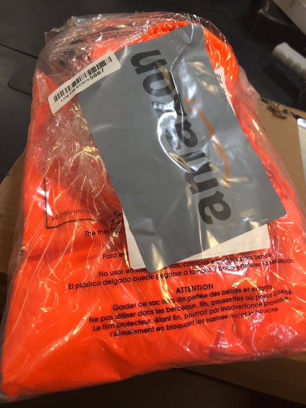Photo 1 of Safety High Visibility Shirts for Men, Construction Shirts for Men, Camisas De Trabajo (Safety Orange - Bird Eye Poly, Large)
