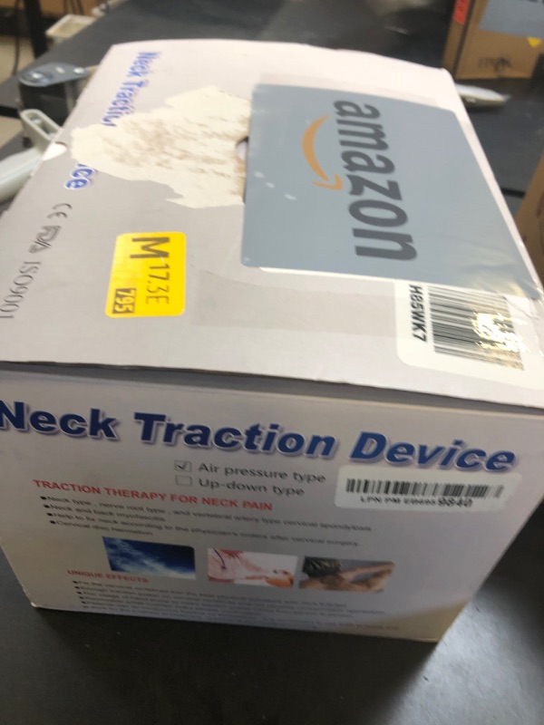 Photo 1 of Cervical Neck Traction Device, Adjustable Cervical Traction Device with 3 Power Traction, 8 Airbag Support for Neck Pain Relief Neck Stretcher Air Pump Neck Brace