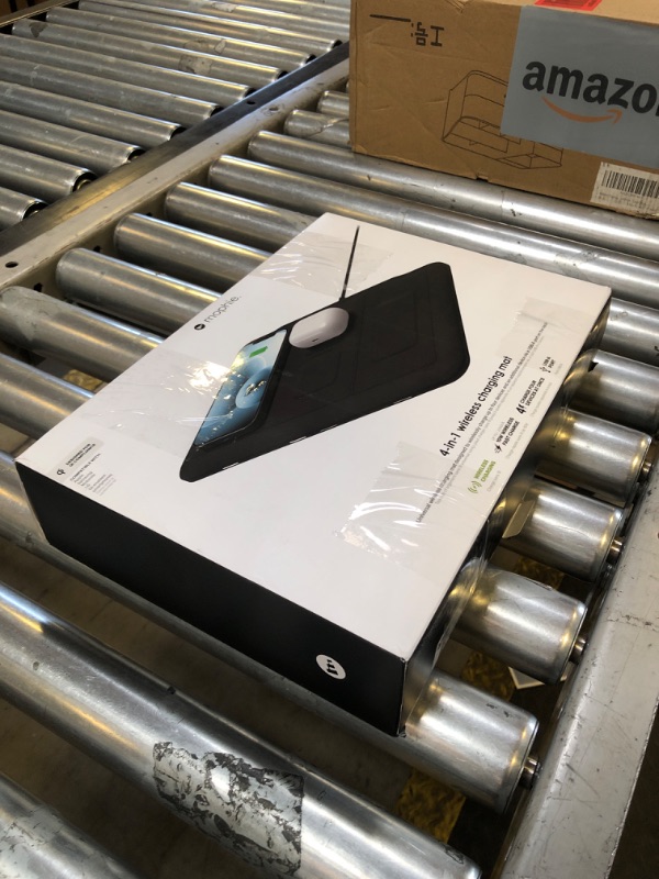 Photo 1 of Mophie 4-in-1 Wireless Charging Mat for Apple iPhone, AirPods & Watch, Samsung Galaxy, Google Pixel, and All Qi-Enabled Devices, Additional USB-A Port, Intuitive Design, Includes Apple Watch Stand