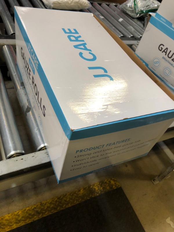 Photo 1 of JJ CARE Gauze Rolls - 192 Individually Wrapped Rolls - 4 inches x 4.1 Yards - Breathable Gauze Bandage Perfect for Gentle and Effective Wound Care & First Aid