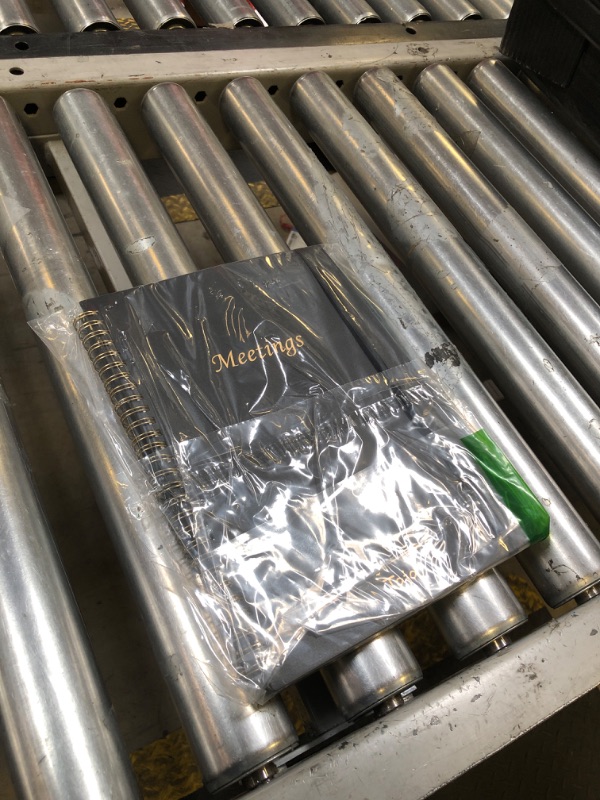 Photo 1 of Meeting Notebook for Work Organization - Work Planner Notebook with Action Items, Agenda Planner for Note Taking, 160 Pages (6.9" X 9.9") Project Organizer for Men & Women - Black