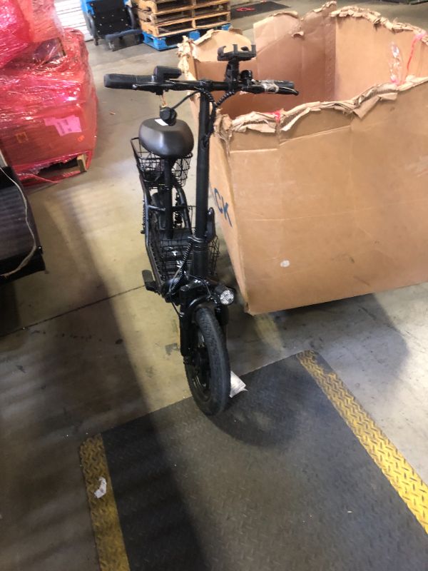Photo 1 of Hoverfly Z5 Electric Scooter with Seat for Adult, 18.6Miles Range&15.5Mph Power by 400W Motor, 14" Pneumatic Tire&Height Adjustable Seat, Foldable Commuter Scooter with Phone Holder, Hook&Carry Basket