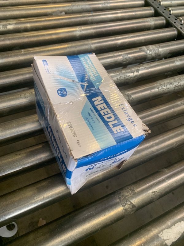 Photo 1 of 100 Pack Disposable 3ml/cc Lab Syringes with 23Ga 1 Inch Needle Luer Lock, Individually Sealed Packed