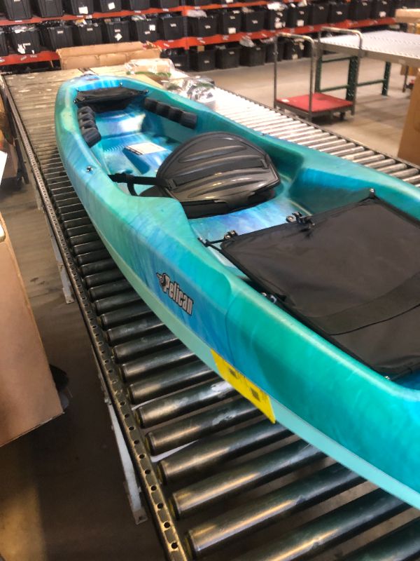 Photo 1 of Pelican Seek 100X - Recreational Sit on top Kayak - Aquamarine - Lightweight Smart Design - Adjustable Ergoform™ Seating System - 10 ft