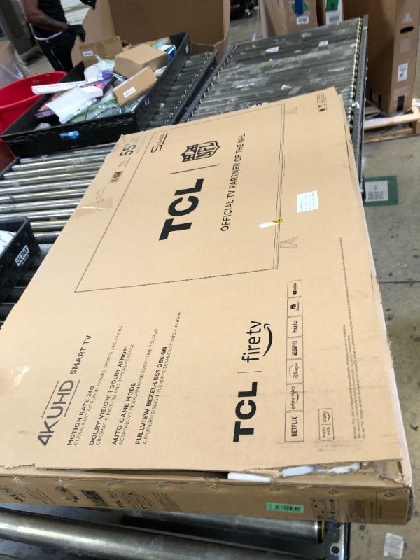 Photo 1 of SOLD FOR PARTS **** TCL 55-Inch Class S5 UHD 4K LED Smart TV with Fire TV (55S551F, 2024 Model), Dolby Vision, HDR PRO+, Dolby Atmos, Alexa Built-in with Voice Remote, Apple AirPlay 2 Compatibility, Streaming Television