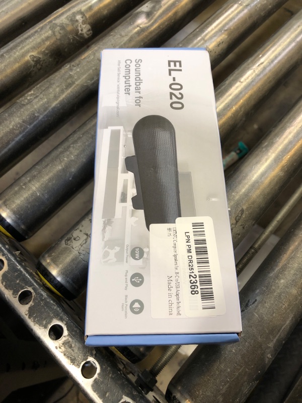 Photo 1 of LXTNFU Computer Speakers for Desktop Monitor,Single Speakers for Desktop PC,Laptop Speaker with Loud Sound,Volume Control Easily Clamps to Monitors(USB-C to USB Adapter Included) (Black)
