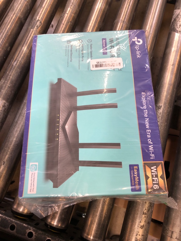 Photo 1 of TP-Link AX1800 WiFi 6 Router V4 (Archer AX21) – Dual Band Wireless Internet, Gigabit, Easy Mesh, Works with Alexa - A Certified for Humans Device