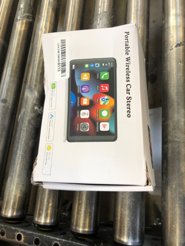 Photo 1 of Apple Carplay Screen for Car, 7" HD Portable Car Stereo Touch Screen with Wireless Android Auto, Backup Camera, Car Audio Receivers with Voice Control, Mirror Link, Bluetooth, GPS Navigation