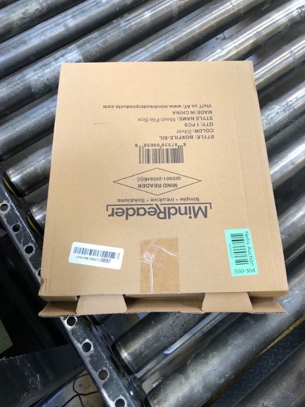 Photo 1 of Mind Reader Hanging File Folder Organizer, Desktop Organizer, Storage, Office, Metal Mesh, 13" L x 9.75" W x 10.25" H, Silver