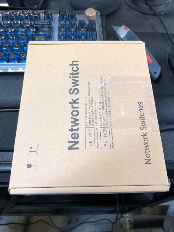 Photo 1 of Poe Switch, 5 Port Gigabit PoE+ Switch, Cloud Managed Gigabit Ethernet Switch, 4 Poe Ports @52W, 1 Uplink Ports, 1 SFP Slot, APP Smart Managed, Overload Protection w/ Port