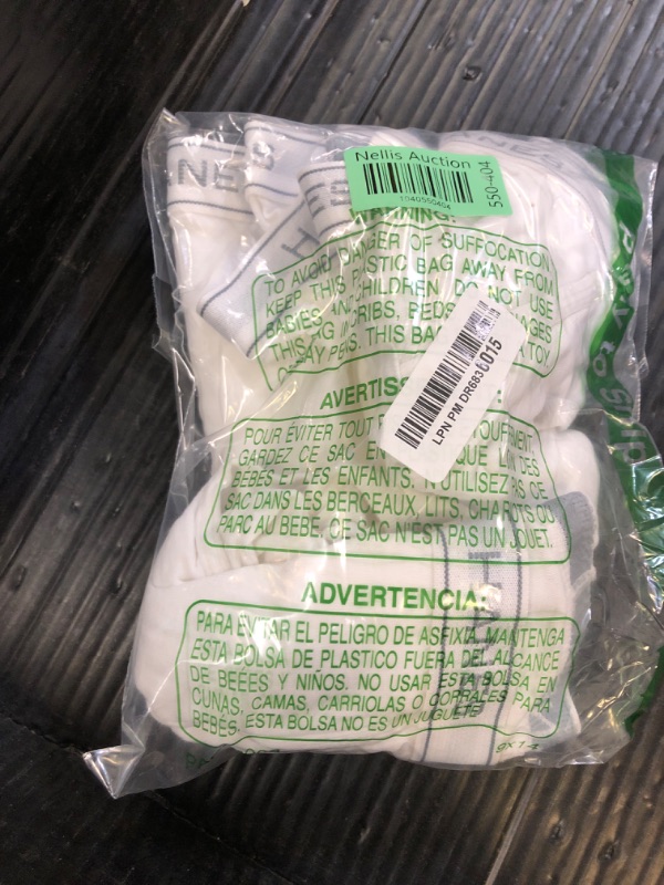 Photo 1 of Hanes Mens Moisture-wicking Cotton Briefs, Available In White And Black, Multi-packs, White - 6 Pack, Medium US