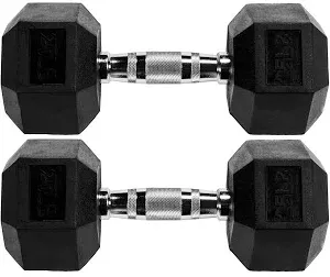 Photo 1 of 25LB DUMBBELL SET - 2 PACK