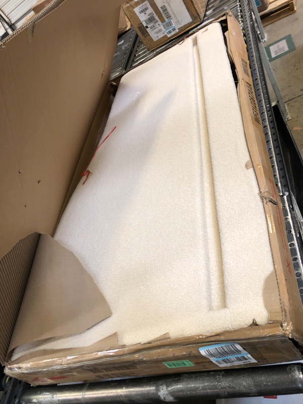 Photo 1 of PARTIAL SET BOX 1/2 ONLY; MISSING BOX 2/2 ***** FULL BED FRAME - BEIGE
