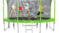 Photo 1 of LYROMIX UPGRADED 10/12/14/15/16FT TRAMPOLINE OUTDOOR, LARGE KIDS TRAMPOLINE WITH LIGHT, STAKES, SPRINKLER, BACKYARD TRAMPOLINE WITH BASKETBALL HOOP AND NET, CAPACITY FOR 4-6 KIDS AND ADULTS 