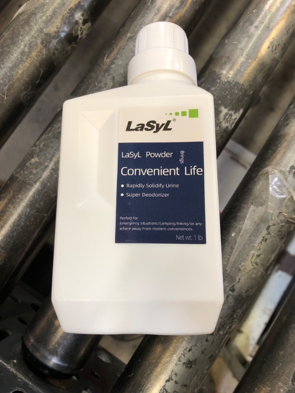 Photo 1 of LaSyL Super Absorbent Powder - 50 Use, Solidify Body Fluids in 1 Min - Easy to Port Waste Liquid - for Camping Portable Toilet, Bedside Commodes, Pet Toilet etc-1LB