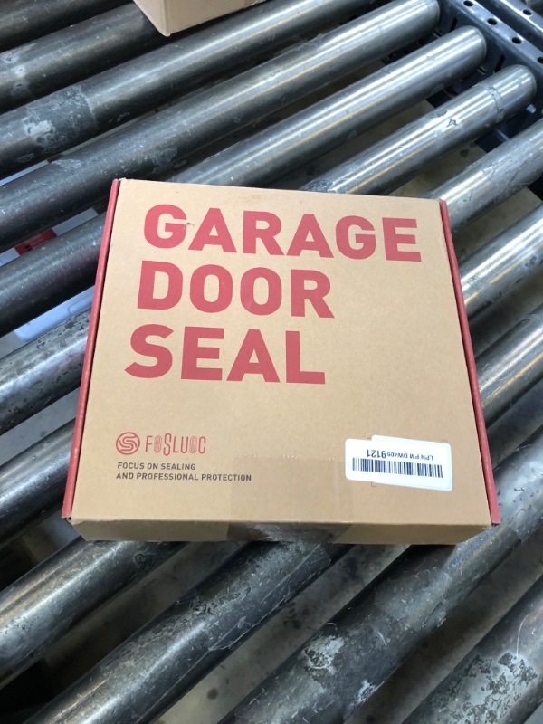 Photo 1 of FOSLUOC Garage Door Seal Top and Sides Seal Strip Black 34.4FT Rubber Weather Stripping Replacement Soft and Hard Composite, Weatherproofing Universal Sealing