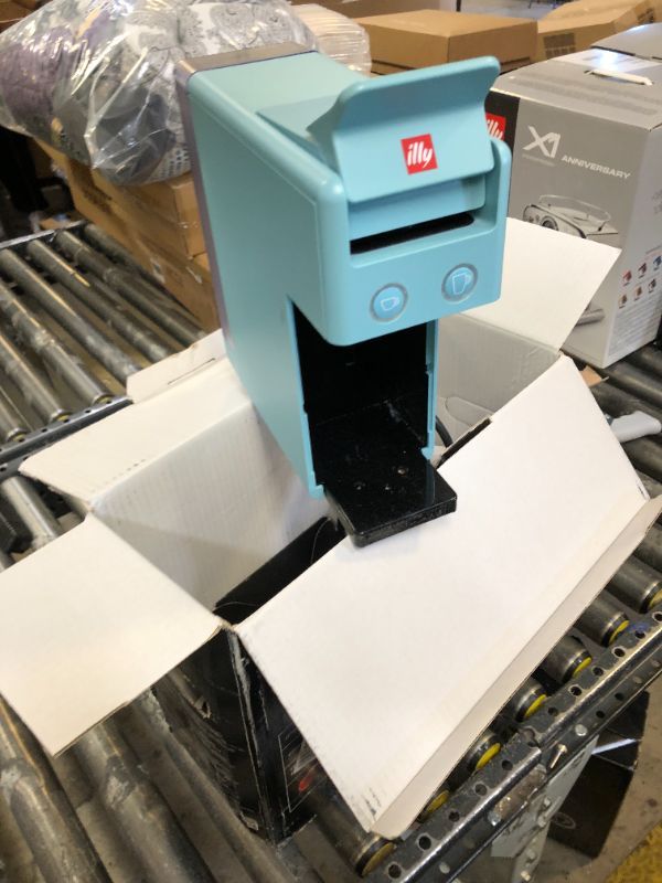 Photo 1 of Illy Y3.3 Espresso Machine, Single Serve Coffee Machine for IperEspresso Capsules, Single Cup Espresso Maker (Amalfi Blue)

