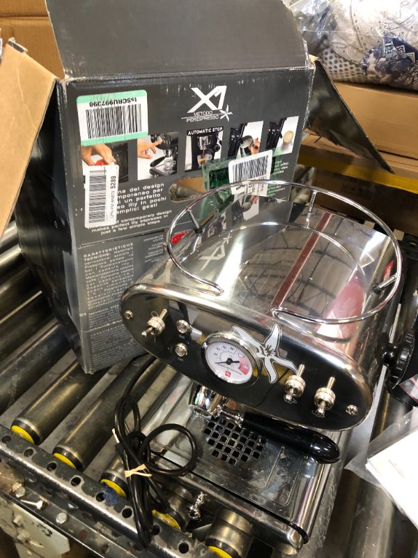 Photo 1 of Illy X1 Anniversary 1935 Espresso Single-Serve Machine for iperEspresso capsules with Milk Frother Steam Wand (Stainless)
