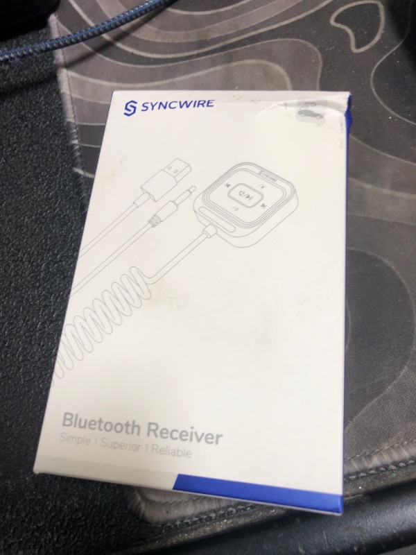 Photo 1 of Syncwire Bluetooth 5.4 Aux Car Adapter [Large Mic&Noise Cancellation] Bluetooth 3.5mm Receiver for Car with Coiled Cable [Light Switch][Hands-Free Call] [HiFi Deep Bass] Plug-and-Play for Stereo Audio