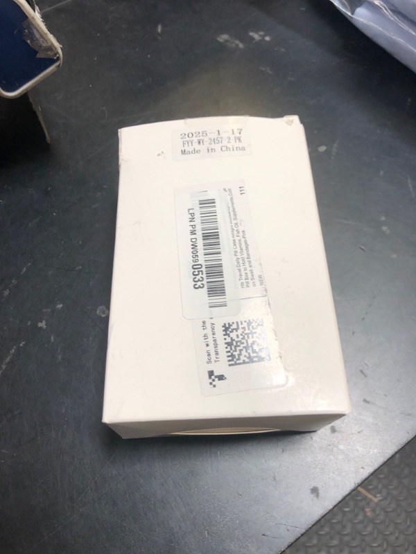 Photo 2 of FYY Weekly Pill Organizer with Labels,8 Compartments Travel Daily Pill Case Airtight Moistureproof Large Pill Box to Hold Vitamins, Fish Oil, Supplements,Cotton Swab and Bandages-Pink