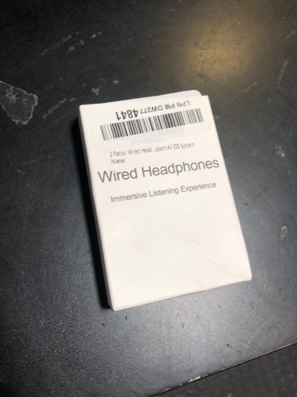 Photo 1 of 2 Packs- Wired Headphones for iPhone Earbuds Built-in Microphone & Volume Control Nosie Reduction Headsets Compatible with iPhone 14/13/12/11/XR/XS/X/8/7/SE/Pro/Pro Max/Support All iOS System