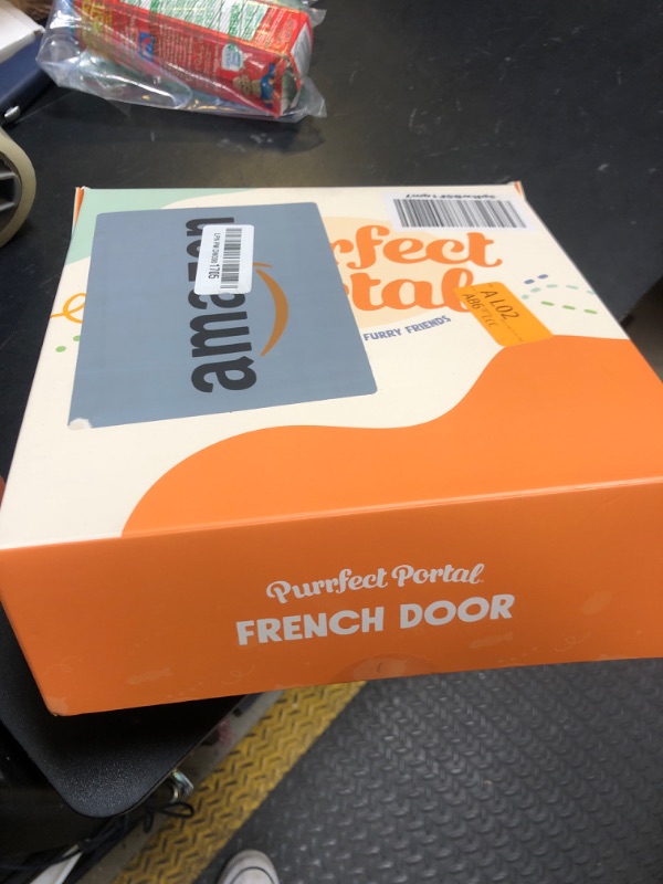 Photo 1 of Purrfect Portal French® Cat Door - Stylish No-Flap Cat Door Interior Door for Average-Sized Cats Up to 20 lbs, Easy DIY Setup, Secured Installation in Minutes, No Training Needed, 7.13 x 8.32”