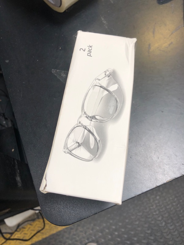 Photo 1 of Stylish Safety Glasses, Clear Anti-Fog Anti-Scratch Protective Glasses For Men And Women?Clear+Purple?2 Pack??