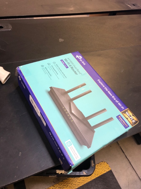 Photo 1 of TP-Link AX1800 WiFi 6 Router V4 (Archer AX21) – Dual Band Wireless Internet, Gigabit, Easy Mesh, Works with Alexa - A Certified for Humans Device