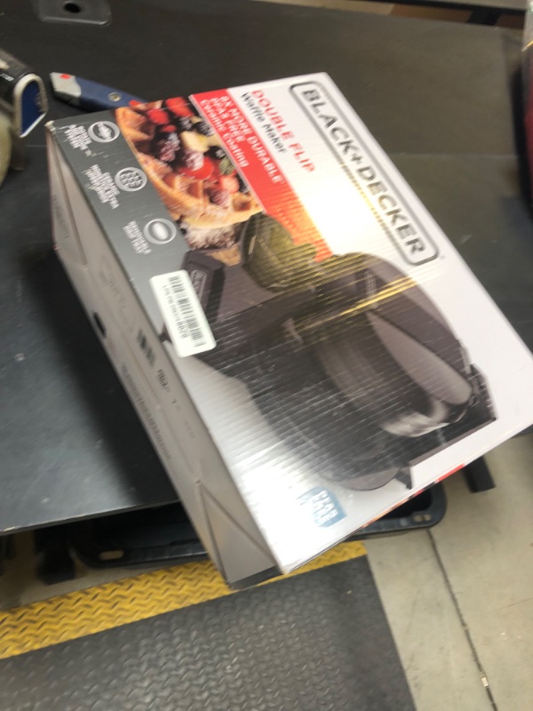 Photo 1 of BLACK+DECKER Rotating Waffle Maker, Black, WMD200B