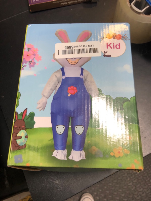 Photo 1 of XYJKIDSES Easter Bunny Costume Kids Inflatable Bunny Costume for Kids Rabbit Costume Boys Girls Blow Up Costume for Kid Cosplay Party