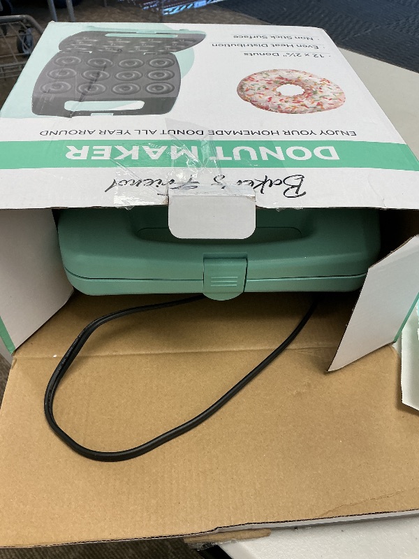 Photo 1 of Baker's Friend Mini Donut Maker Machine, Bake 12 Mini Doughnuts, Maquina Para Hacer Donas, Perfect for Breakfast, Snacks, Desserts & More