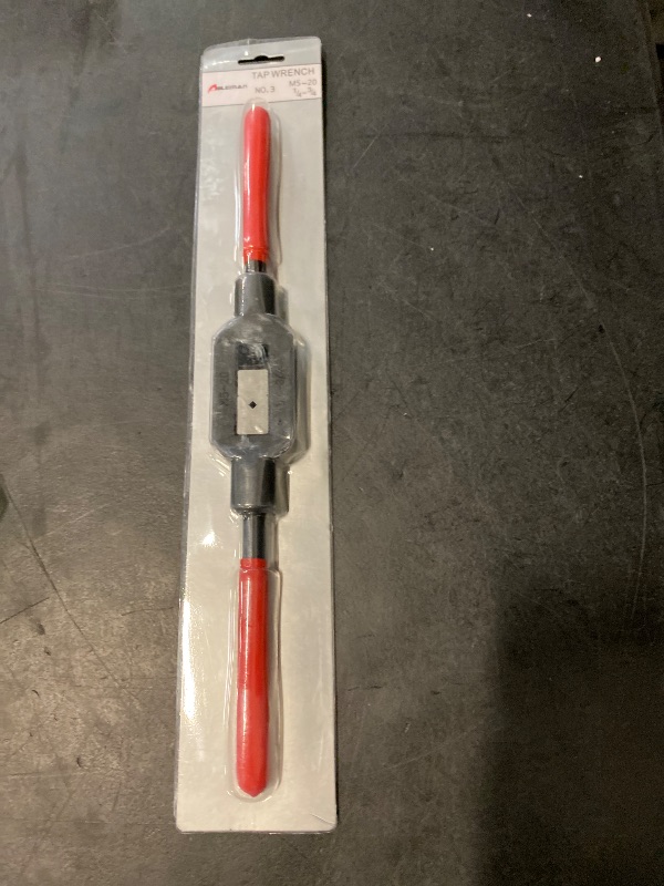 Photo 1 of uxcell Adjustable Tap Wrench Handle for 1/4"-3/4" (UNC/UNF) / Metric M5-M20 Taps, Thread Tap Holder Reamer Hand Tapping Tool for Machinist Repair with Plastic Dipped Handle