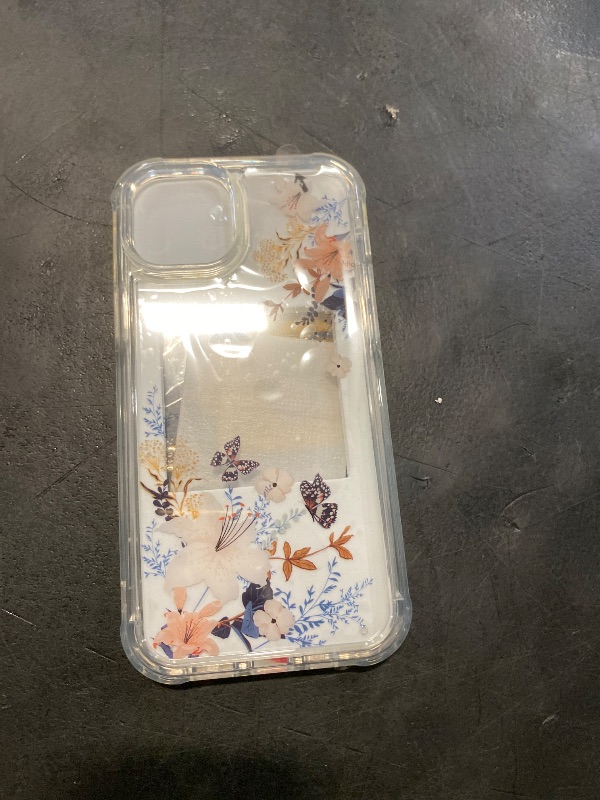 Photo 1 of Diaclara Designed for iPhone 14 Plus Case, Full Body Rugged Case with Built-in Touch Sensitive Anti-Scratch Screen Protector, with Camera Lens Protector for iPhone 14 Plus 6.7" (Lily) Butterfly