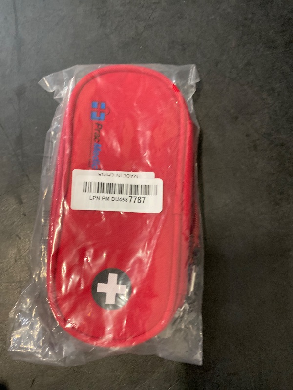 Photo 1 of PracMedic Bags EpiPen Carry Case- Insulated Compact Epi Pens Carrying Case holds 2 Epipens or Auvi-Q, Inhaler, Antihistamine Meds for Immediate Access to Allergy Medications During Emergencies (Red)