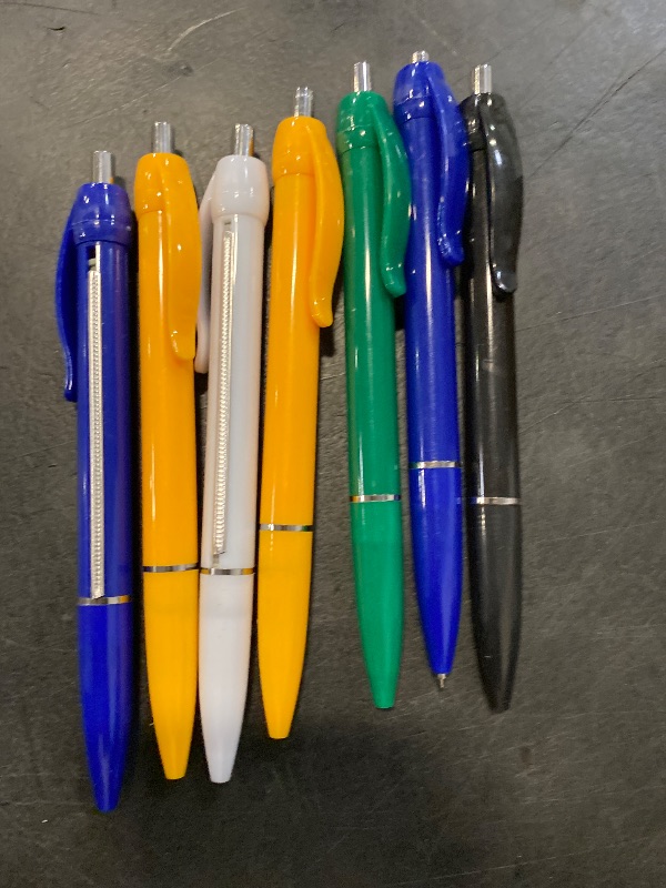 Photo 1 of Trandraft 7Pcs Retractable Pullout Banner Pen Bulk Graduation Party Favor Gift for School Office Ballpoint Pen with Paper Scroll Inside,6 Colors
