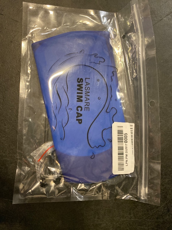 Photo 1 of Kids Long Hair Swim Cap for Girls Boys, 3 Size Silicone Swimming Cap for Age 1-15 Toddler Children Teens, Waterproof Swim Hats Bathing Caps with Ear Plugs & Nose Clip to Keep Hair Dry(Age 8-15/Navy)