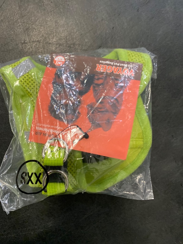 Photo 1 of Best Pet Supplies - All Weather Mesh, Reflective, No Pull Harness for Small, Medium Dogs, Cats - Secure with Hook & Loop Fastener, Buckle, Double D-Rings - Lime Green, XXS