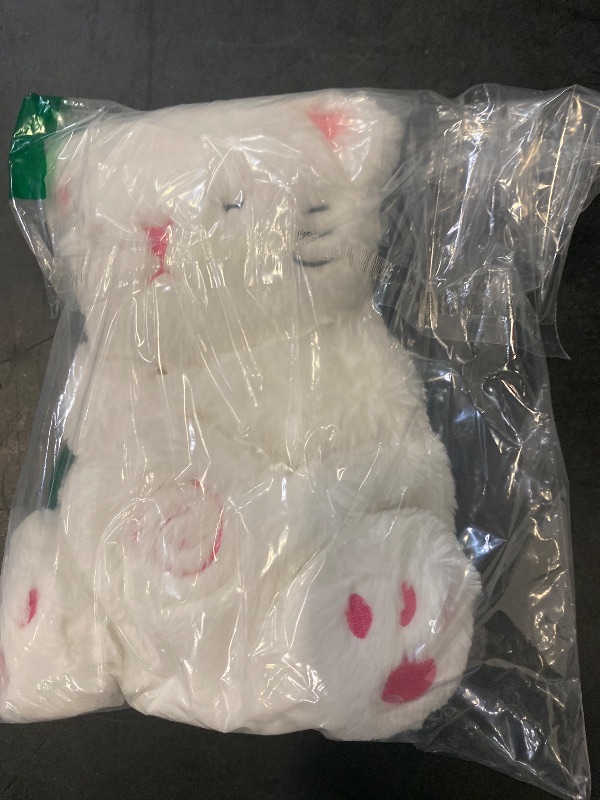 Photo 1 of Breathing Stuffed Animal, Cat Plush, Sleeping Plush for Kids Toy Birthday Gift with Sensory Details Musical Lights and Rhythmic Breathing Sleep Companion (White)