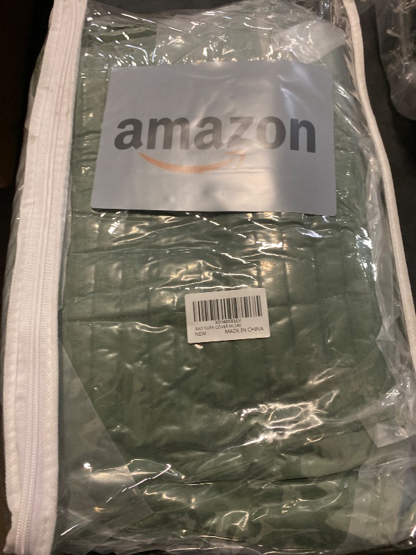 Photo 1 of Couch Cover for Dogs Washable, Fuzzy Pet Couch Covers for 3 Cushion Sofa Pet Friendly, Non Slip Sofa Cover (Green, 27.6" x 70.9")