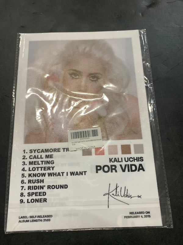 Photo 1 of XIANNOU American Singer Songwriter Kali Uchis Poster Canvas Wall Art Posters For Room Aesthetic And Decor 4Poster For Living Room Bedroom Office Decor 08x12inch(20x30cm)