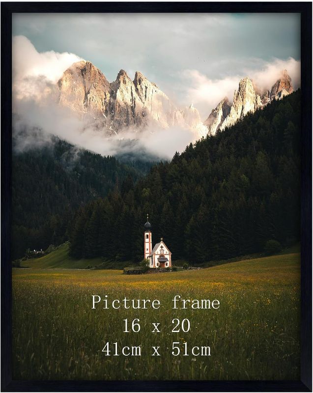 Photo 1 of Giftgarden 16x20 Picture Frame Black, 16 by 20 Thin Poster Photo Frame for Wall Display, Single