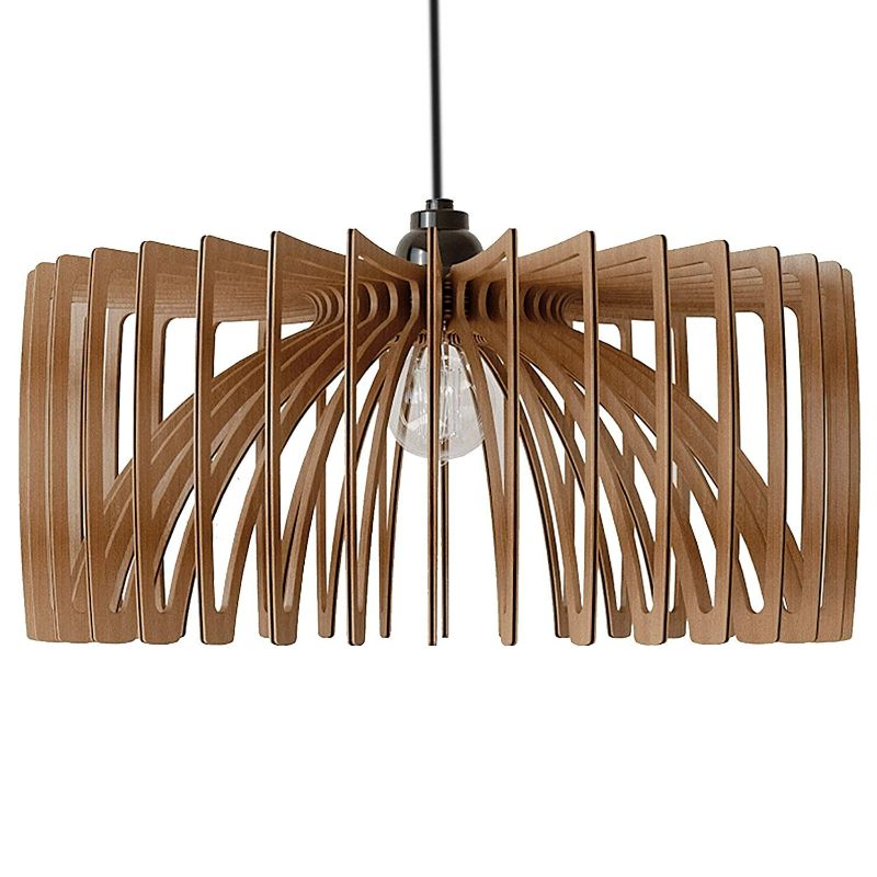 Photo 1 of UMBRELLA Wood Pendant Light | Mid Century Modern Chandelier | Hanging Lamp | Wood Chandelier Lighting | Modern Light Fixture | Modern Pendant Light