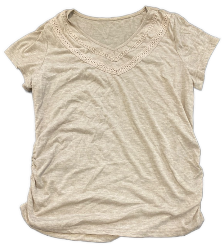 Photo 1 of Size 1XL V-Neck Short Sleeve Ladies' T-Shirt