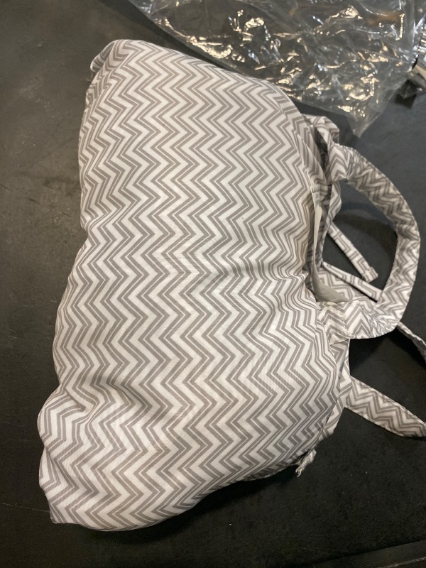 Photo 1 of Portable 2-in-1 Grocery Cart Seat Cover and Baby Highchair Cover (Gray Chevron)