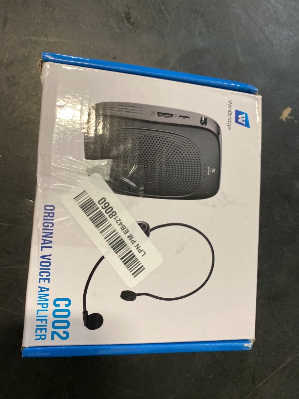 Photo 1 of Wireless Voice Amplifier with Headset Microphone,Personal Wireless Bluetooth Amplifier with Mic,Teachers Microphone Wireless,Mini Megaphone Speaker,Portable PA System for Classroom C002