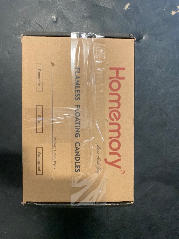 Photo 1 of Homemory 12 Pack 3” Flameless Led Floating Candles, 200 Hour White Battery Operate Waterproof Tealights for Cylinder Vases, Centerpieces at Wedding Decor, Party, Pool