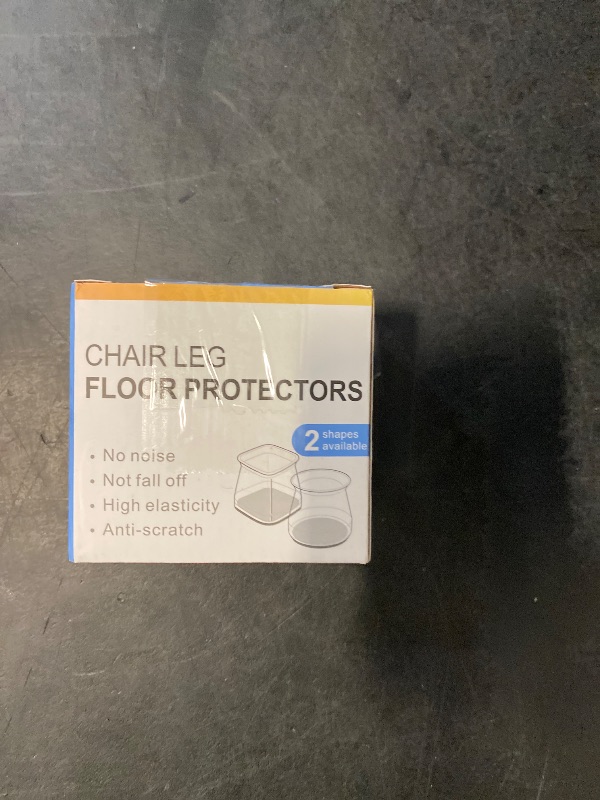 Photo 1 of 24 Pcs Chair Leg Floor Protectors for Hardwood Floors Silicone Covers to Protect Wood Tile Floors Scratches Felt Pads Furniture Leg Caps No Noise (Fit:0.5"-0.89")